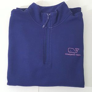 Vineyard Vines Navy Blue Quarter-Zip Sweatshirt